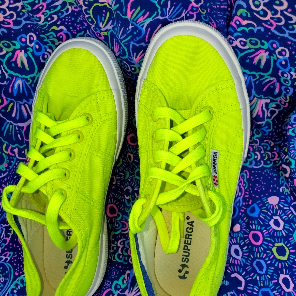 Superga Neon Yellow